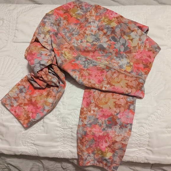 Lululemon Align HR Pant with Pockets 25" Inflorescence Multi Size 8 - Picture 2 of 5